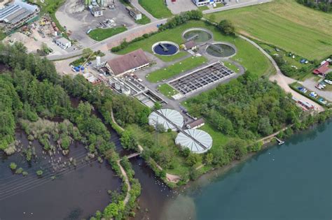 Wehr Von Oben Erweiterungs Baustelle Der Kl Rwerks Becken Und