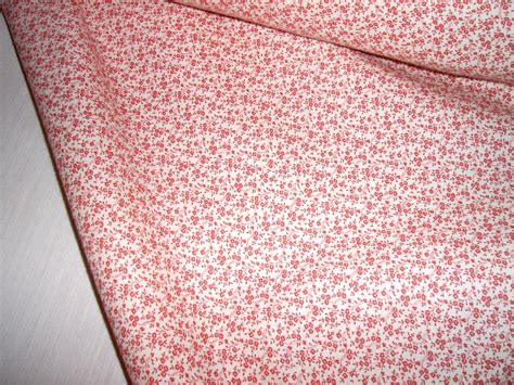 Calico Pink Floral Vintage Fabric From Carolines Collectibles On Ruby Lane