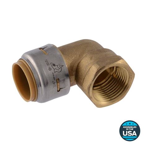 Reviews For SharkBite Max 3 4 In Push To Connect X FIP Brass 90 Degree