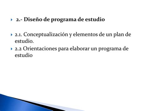 Unidad 2 Diseño de programa de estudio PPT