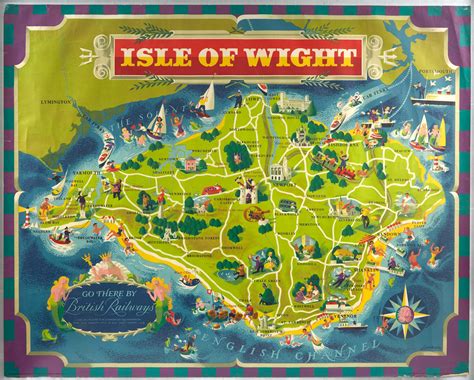 sold  auction original travel poster isle  wight british railways