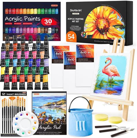 Shuttle Art Pack Set Colori Acrilici Per Dipingere Kit Pittura