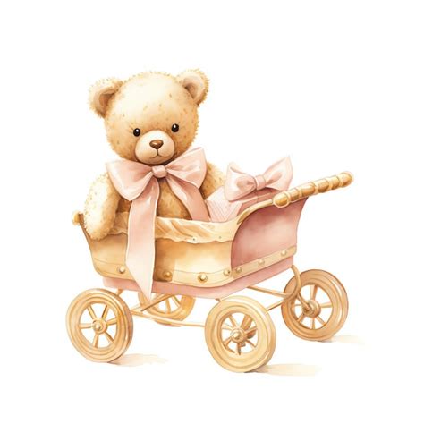 Cute Toy Baby Nursery Watercolor In Beige Boho Color Premium Ai