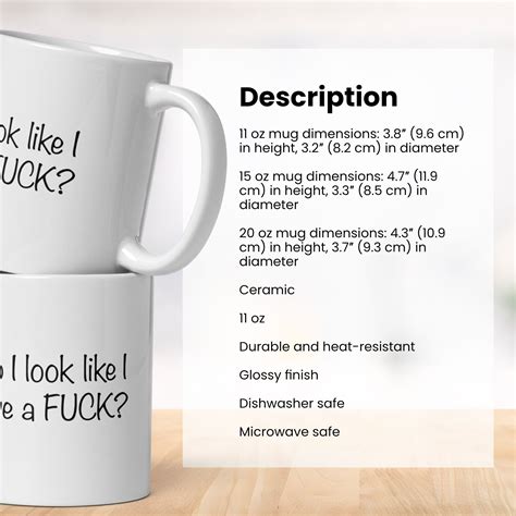 Do I Look Like I Give A Fuck Funny Mug Rude By Design