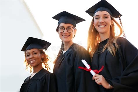 The Future Sure Looks Bright A University Student On Graduation Day