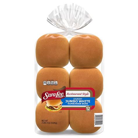 Sara Lee Restaurant Style White Hamburger Buns 12 Ct Sams Club