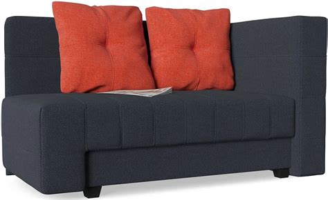 Кушетка угловая мягкая синяя "Корфу" NEXT Dark Blue Orange - купить за ...