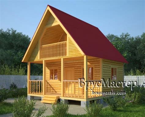 Дома из бруса под ключ, строительство недорогих брусовых домов в ...