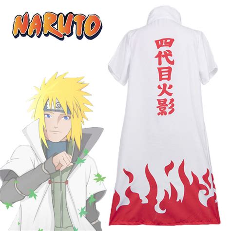 Namikaze Minato Cosplay From Naruto Costumes 4th Hokage Cloak Cape