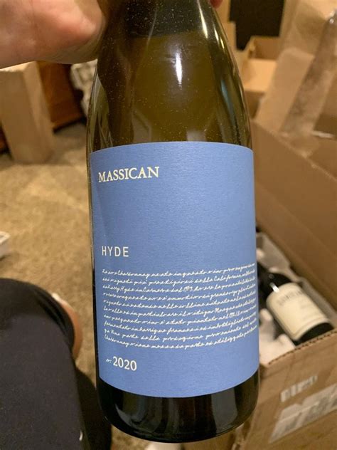 2020 Massican Chardonnay Hyde Vineyards Usa California Napa Valley