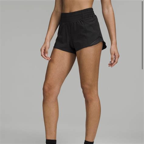 Lululemon Hotty Hot High Rise Lined Short Black Depop