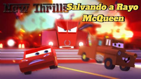 Salvando A Rayo Mcqueen En Roblox Cars Save Lightning Mcqueen