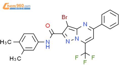 314048 77 6 3 Bromo N 3 4 Dimethylphenyl 5 Phenyl 7 Trifluoromethyl