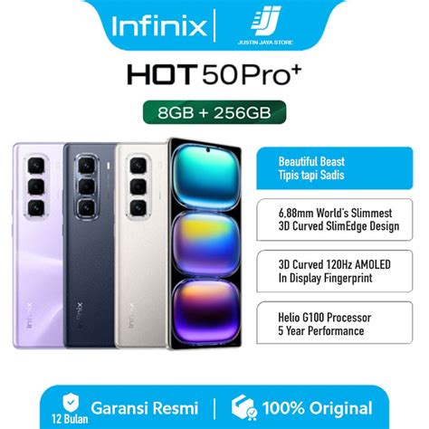 Jual Infinix Hot 50 Pro Plus 8 256GB Garansi Resmi Infinix Indonesia