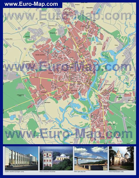 Карты Гомеля | Подробная карта города Гомель с улицами и номерами домов ...