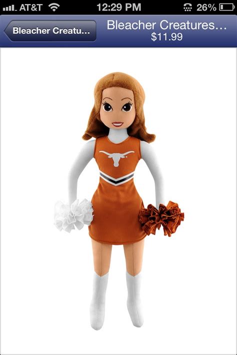 Texas Longhorns Doll Plush Dolls Cheerleading Plush