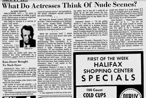 What Do Actresses Think Of Nude Scenes Newspaper Column
