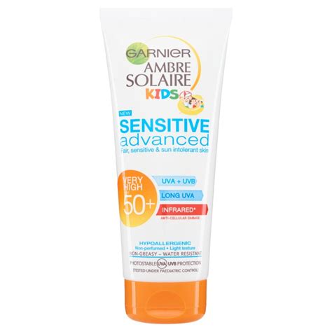 Garnier Ambre Solaire Sensitive Kids Advanced SPF50 | Chemist Direct