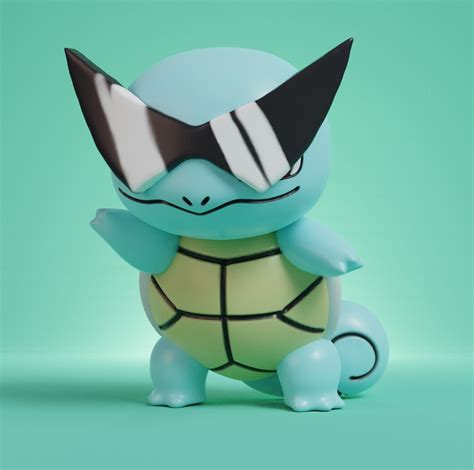 Free Stl File Chibi Pokemon Squirtle Squad Leader 🐉・3d Printing Idea