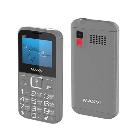 Мобильный телефон Maxvi b200, серый - купить по выгодной цене в ...