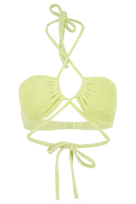 Green Woman Fall In Love Regular Fit Bikini Top Defacto