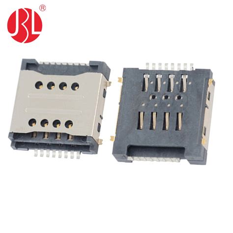 Sim 102a5 2x8p H30 Dual Sim Card Connector 8pin Push Pull