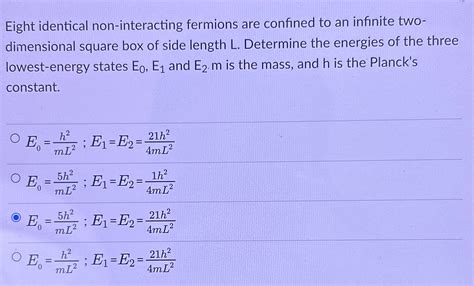 Solved Eight Identical Non Interacting Fermions Are Confined