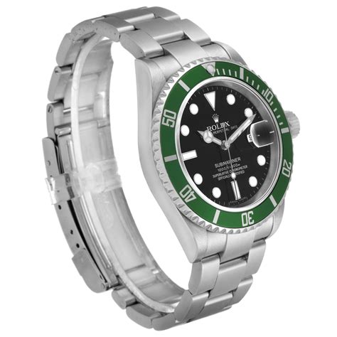 Rolex Submariner Kermit Green 50th Anniversary Mens Watch 16610LV