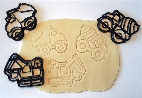 Construction Truck Cookie Cutter Set Etsy