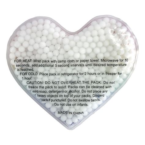 Logo Printed Rainbow Gel Beads Hot Cold Pack Heart Custom Gel Packs