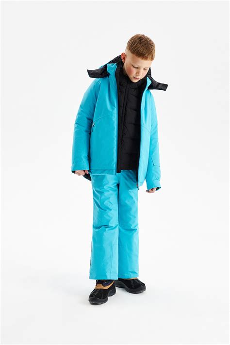 Зимняя куртка из мембраны унисекс небесно-голубой купить в интернет ...