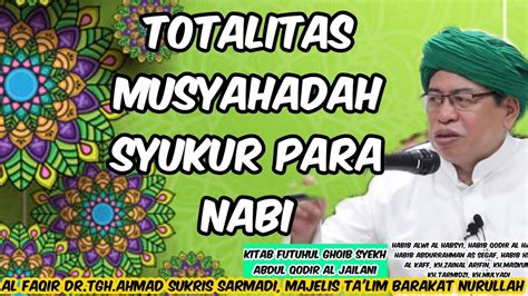 TOTALITAS SYUKUR PARA NABI FUTUHUL GHOIB Dr Tgh Akhmad Sukris