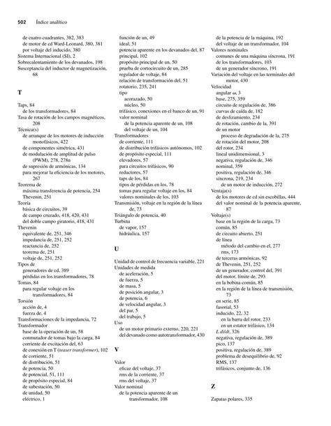 Índice analítico 501 Po