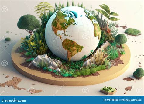 Eco Friendly Earth Green World World Environment And Earth Day Concept