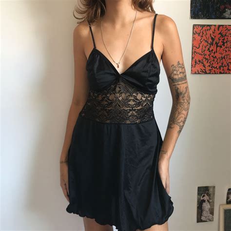 Camisola Preta Renda Demillus Lingerie Feminina Demillus Nunca Usado Enjoei