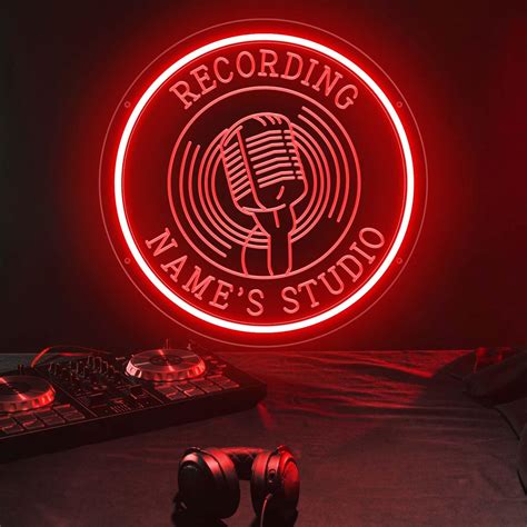 Housignz Custom Recording Neon Sign Music Studio Room