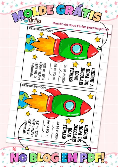 Cartão de Boas Férias para Imprimir Grátis em PDF