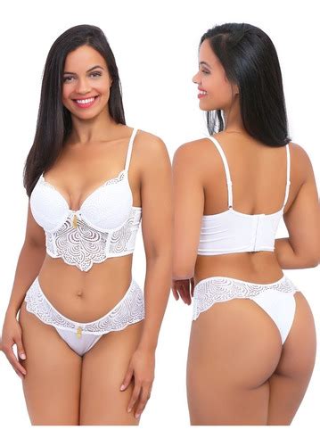 Kit Lingerie Conjunto Sutian Soutien E Calcinha Fio Sexy Parcelamento Sem Juros