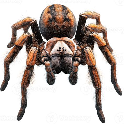 tarantula illustration  transparent background  png