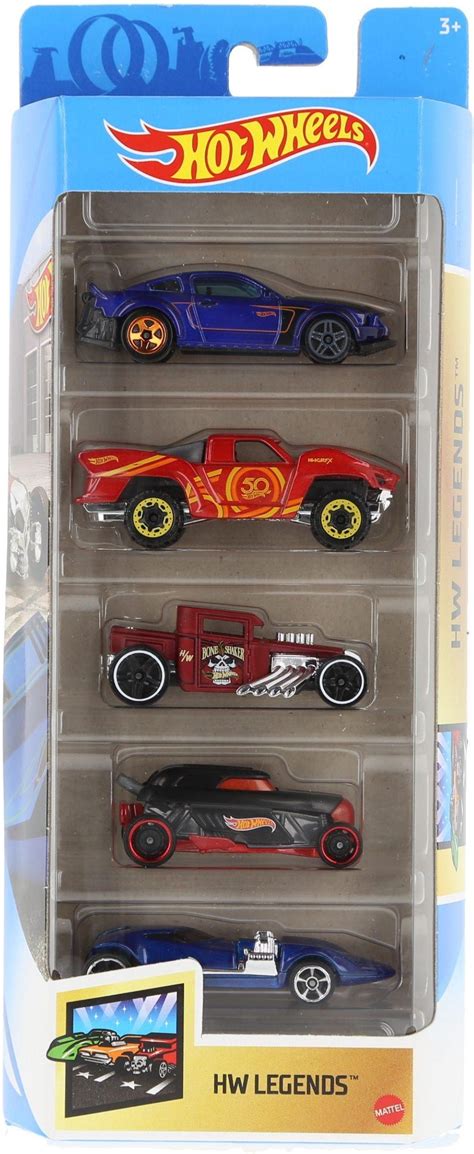 Hot Wheels Małe samochodziki Pięciopak pak HW Legends GTN
