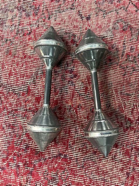 Brazilian Imports Metal Maracas Pair 1980s Reverb