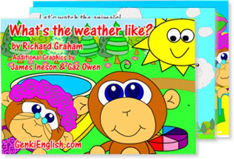 weather picture book genki english