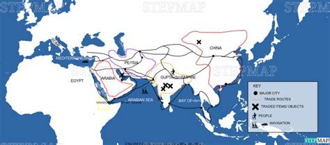 StepMap ANNOTATED TRADE MAP Landkarte für World