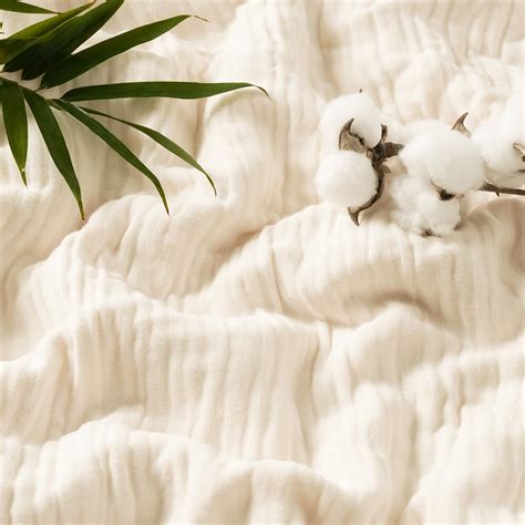 Phf Cooling Muslin Queen Blanket For Hot Sleepers Layer Breathable Gauze Blanket For Summer