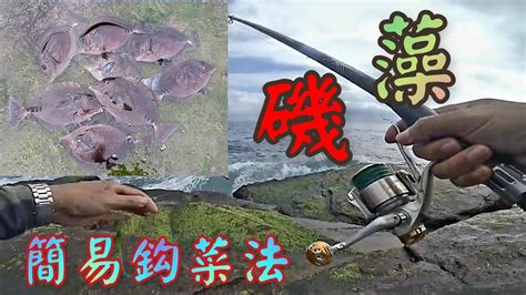 藻餌磯釣 釣誘菜採集 簡易鈎菜法 東北角馬崗 萊萊磯釣場 Youtube