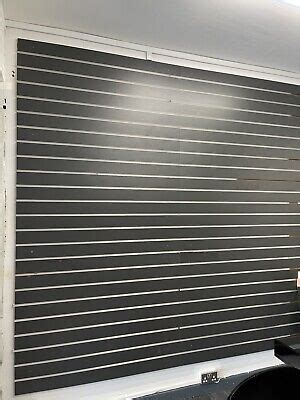 Grey Slatwall Panel For Shop With Aluminium Inserts Ebay