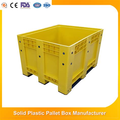 Industial Food Grade Solid Rigid Hdpe Stackable Warehouse Heavy Duty