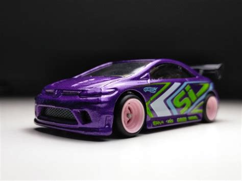 Honda Civic Si Hot Wheels Custom Real Rubber Tires Etsy