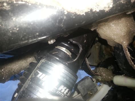 2012 Rush Pro R Why Does My Front Track Shock Cover Look Like This Hardcore Sledder
