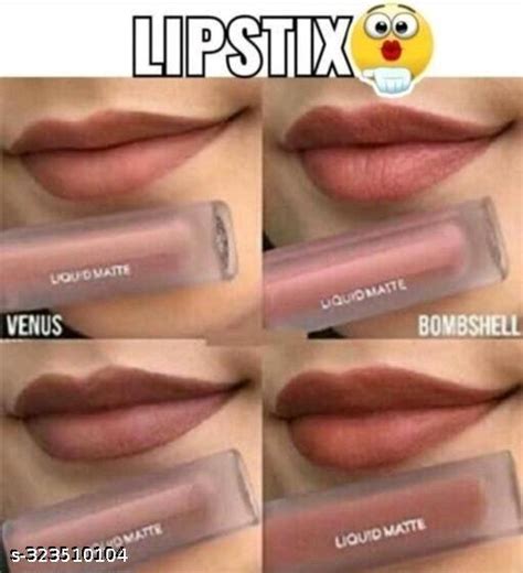 Combo Pack Of Matte Mini Nude Edition Lipstick Waterproof Smudgeproof Pack Of Pcs